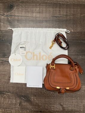 Chloé Marcie Satchel Leather Mini Bag